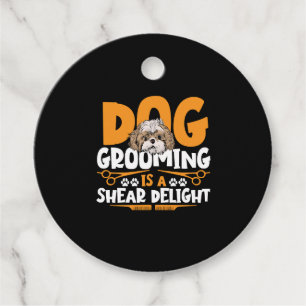 Étiquettes Cadeau Le Chien Grooming Est Un Charme De Cisaillement An