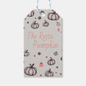 Étiquettes-cadeau Le Citrouille rustique (Devant)