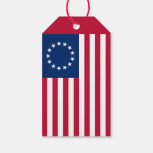Étiquettes-cadeau Le drapeau du Cercle Américain par Betsy Ross