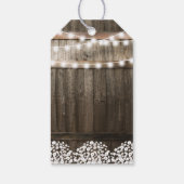 Étiquettes-cadeau Le Mariage campagnard rustique privilégie le Merci (Dos)