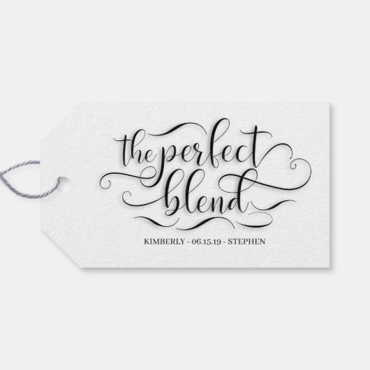 Étiquettes-cadeau Le Mariage de fusion parfait (Dos (Horizontal))