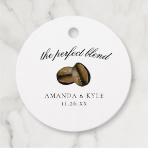 Étiquettes Cadeau Le Mélange Parfait   Mots-clés Mariage Merci Favor