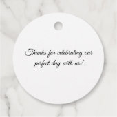 Étiquettes Cadeau Le parfait mélange de Merci Mariage café (Dos)