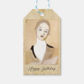 Étiquettes-cadeau Le Petit Serviteur, Helene Schjerfbeck (Devant)