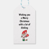 Étiquettes-cadeau Le pickball de Noël (Dos)