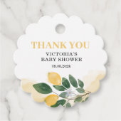 Étiquettes Cadeau Le principal Baby shower Squeeze de Lemon Mama (Devant)