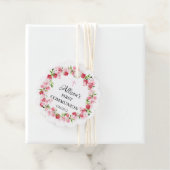 Étiquettes Cadeau Le printemps fleurit la communion florale (En situation)