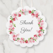 Étiquettes Cadeau Le printemps fleurit la communion florale (Dos)