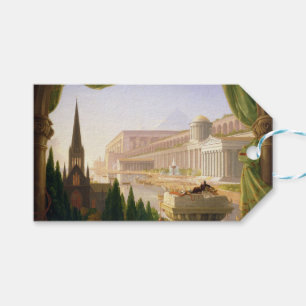 Étiquettes-cadeau Le rêve de l'architecte (par Thomas Cole)