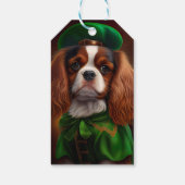 Étiquettes-cadeau Le roi Cavalier Charles Spaniel à la Saint Patrick (Dos)