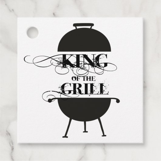 Étiquettes Cadeau Le Roi Du Grill (Devant)