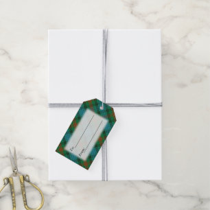 Étiquettes-cadeau Le tartan enchante le plaid de Ross de clan