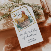 Étiquettes-cadeau Le troisième jour de Noël