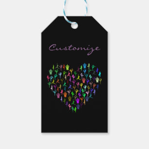 Étiquettes-cadeau Le yoga fait le coeur Thunder_Cove