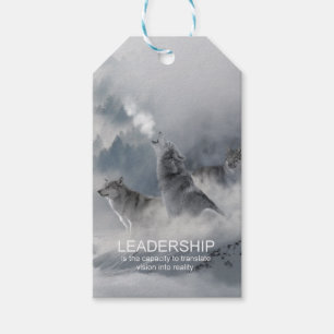 Étiquettes-cadeau leadership motivation inspiration citation