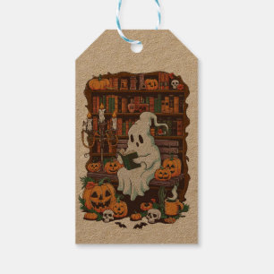 Étiquettes-cadeau Lecteur de livre fantôme Lecture Lecteur de cadeau