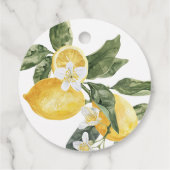 Étiquettes Cadeau Lemon Citrus Main Squeeze Enterrement de Vie de Je (Dos)