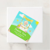 Étiquettes Cadeau Lemonade Blonde Coiffure fille Merci d'anniversair (En situation)