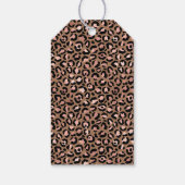 Étiquettes-cadeau Léopard Brown rose (Dos)
