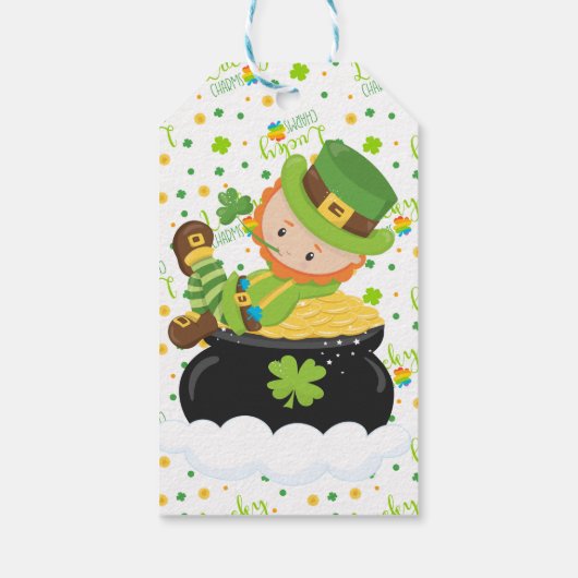 Étiquettes-cadeau Leprechaun de St Paddy (Dos)