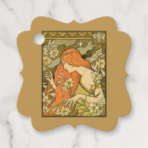 Étiquettes Cadeau L'Ermitage Française Nouveau Femme dans le champ d