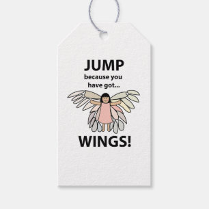 Étiquettes-cadeau Les Ailes Sautent Parce Que Vous Avez Des Ailes