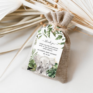 Étiquettes-cadeau Les animaux de la jungle MERCI BABY SHOWER