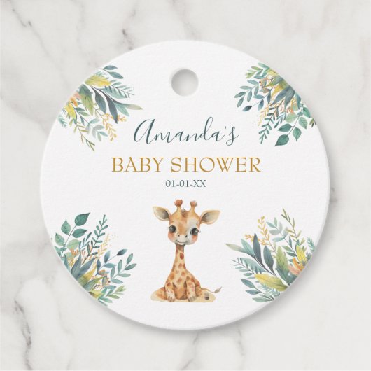 Étiquettes Cadeau Les animaux de la jungle sauvage (Devant)