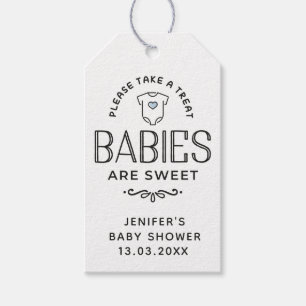 Étiquettes-cadeau Les bébés sont des Baby showers sucrés