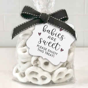 Étiquettes Cadeau Les bébés sont un Baby shower minimaliste sucré
