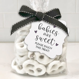 Étiquettes Cadeau Les bébés sont un Baby shower minimaliste sucré