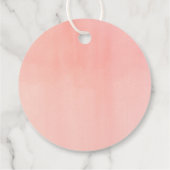 Étiquettes Cadeau Les câlins et les baisers pêchent le Baby shower f (Dos)