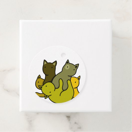 Étiquettes Cadeau Les chatons d'olive (En situation)