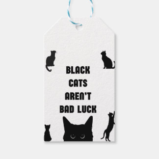 Étiquettes-cadeau Les chats noirs n'ont pas mauvaise chance