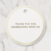 Étiquettes Cadeau LES CHEERS D'Or mariages À AIMER (Dos)