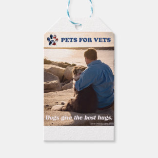 Étiquettes-cadeau Les chiens donnent les meilleurs câlins.