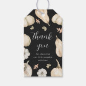 Étiquettes-cadeau Les Citrouilles rustiques chutent le Merci du Baby (Devant)