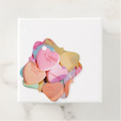 ÉTIQUETTES CADEAU LES COEURS DE LA BOUGIE DE VALENTINE (En situation)