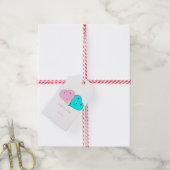 Étiquettes-cadeau les coeurs de m. & mrs (Avec de la ficelle)