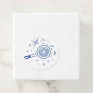 Étiquettes Cadeau Les étoiles à crémaillère, phare de l'ère numériqu