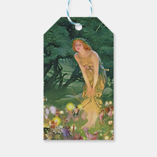 Étiquettes-cadeau Les fées au clair de lune (Devant)