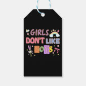 Étiquettes-cadeau Les filles n'aiment pas les garçons (Dos)
