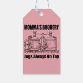 Étiquettes-cadeau Les Jugs De Booberie De Momma Toujours Sur Le Bac (Dos)
