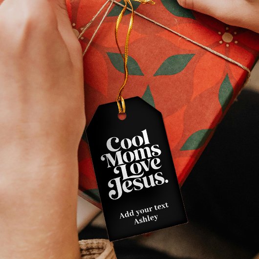 Étiquettes-cadeau Les mamans cool aiment Jésus