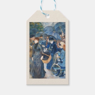 Étiquettes-cadeau Les parapluies, Pierre Auguste Renoir Art