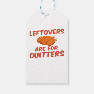 Étiquettes-cadeau Les restes sont pour Quitters Classic Creative Déc