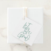 Étiquettes Cadeau Let Love Grow (En situation)