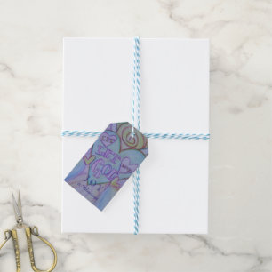 Étiquettes-cadeau Let Love, Let God Angel Holiday Custom Gift Tags