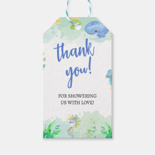 Étiquettes-cadeau L'été sous le Baby shower marin