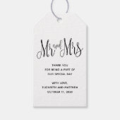 Étiquettes-cadeau L'étiquette cadeau de M. et Mme. Mariage rustique  (Devant)